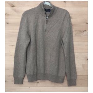Cashmere Polo zip up